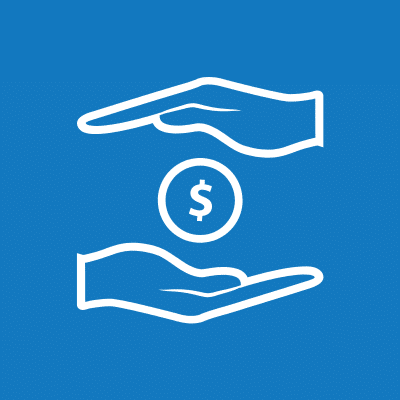 hand and coin icon