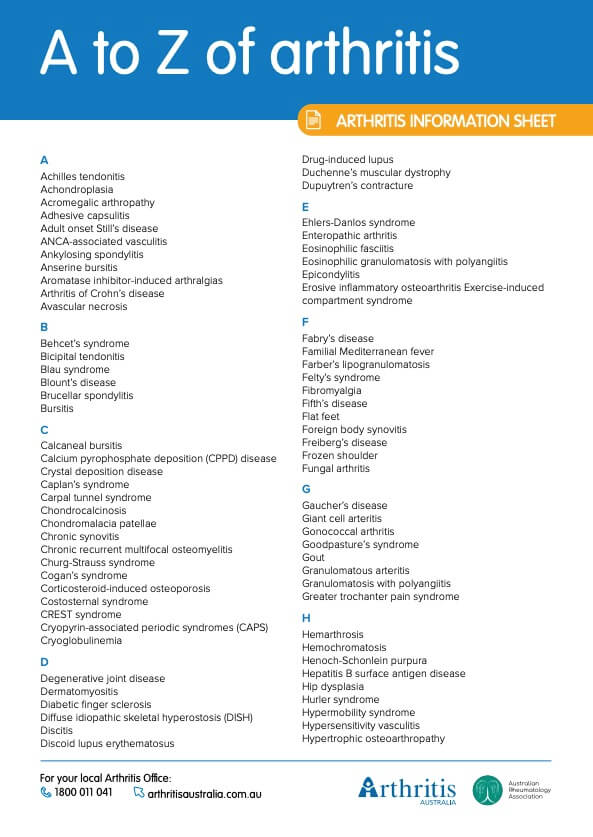info-sheet-a-z-arthritis