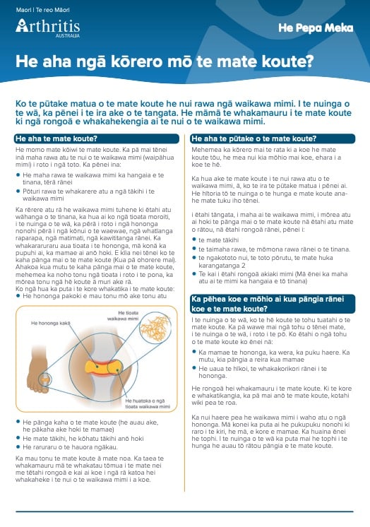 info-sheet-gout-translation-maori-te-reo-maori
