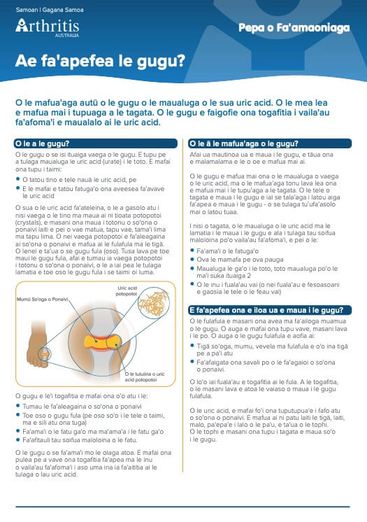 info-sheet-gout-translation-samoan-gagana-samoa