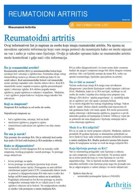 info-sheet-translated-croatian-rheumatoid-arthritis-ra