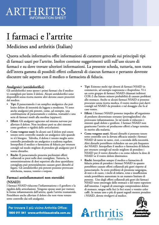 info-sheet-translated-italian-medicines-arthritis