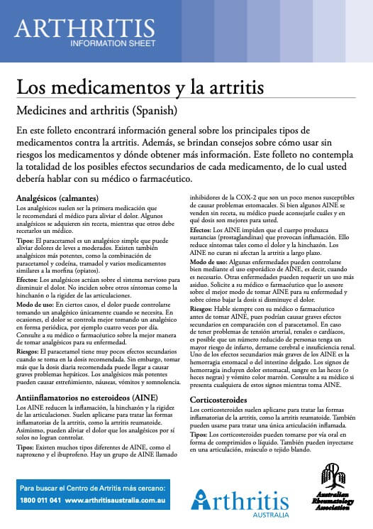 info-sheet-translated-spanish-medicines-arthritis