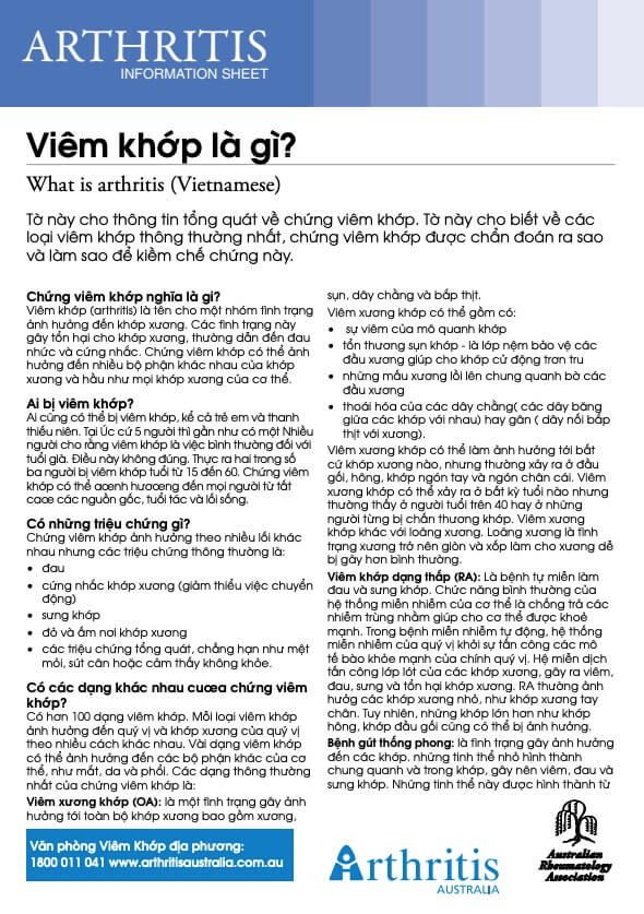info-sheet-translated-vietnamese-what-is-arthritis