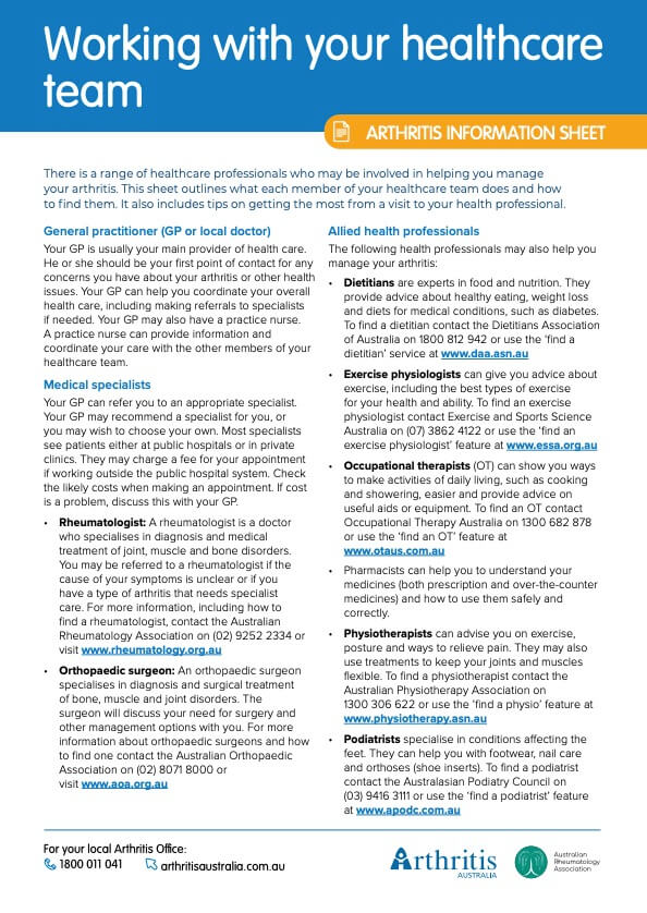 info-sheet-working-with-your-healthcare-team