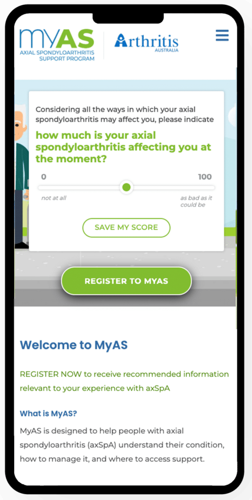 Myas axial spondyloarthritis support program