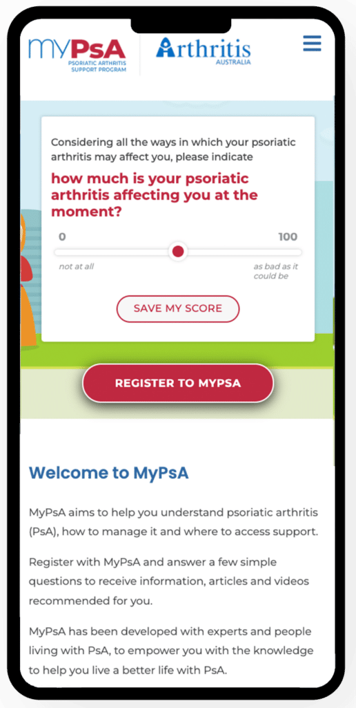 Mypsa psoriatic arthritis support program
