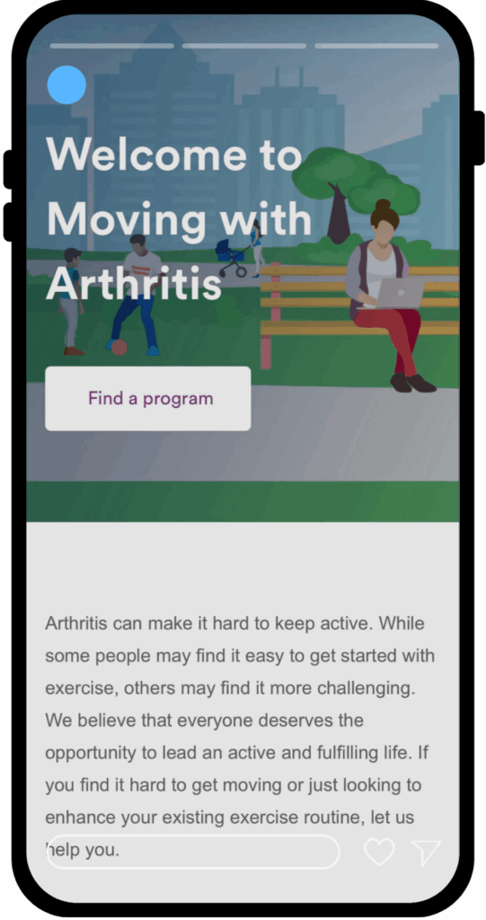 Moving with arthritis website