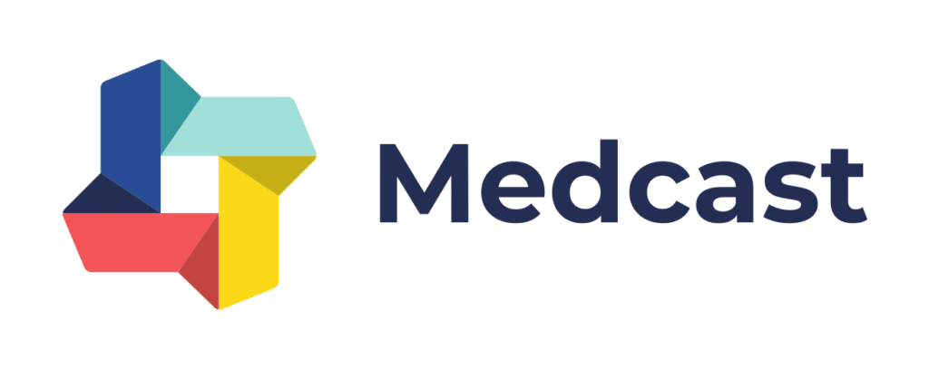 Medcast logo variations medcast logo horz colour