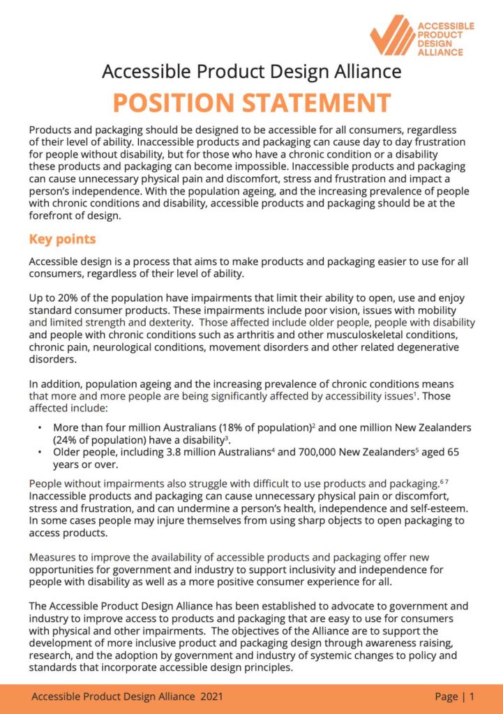 Position statement aaust