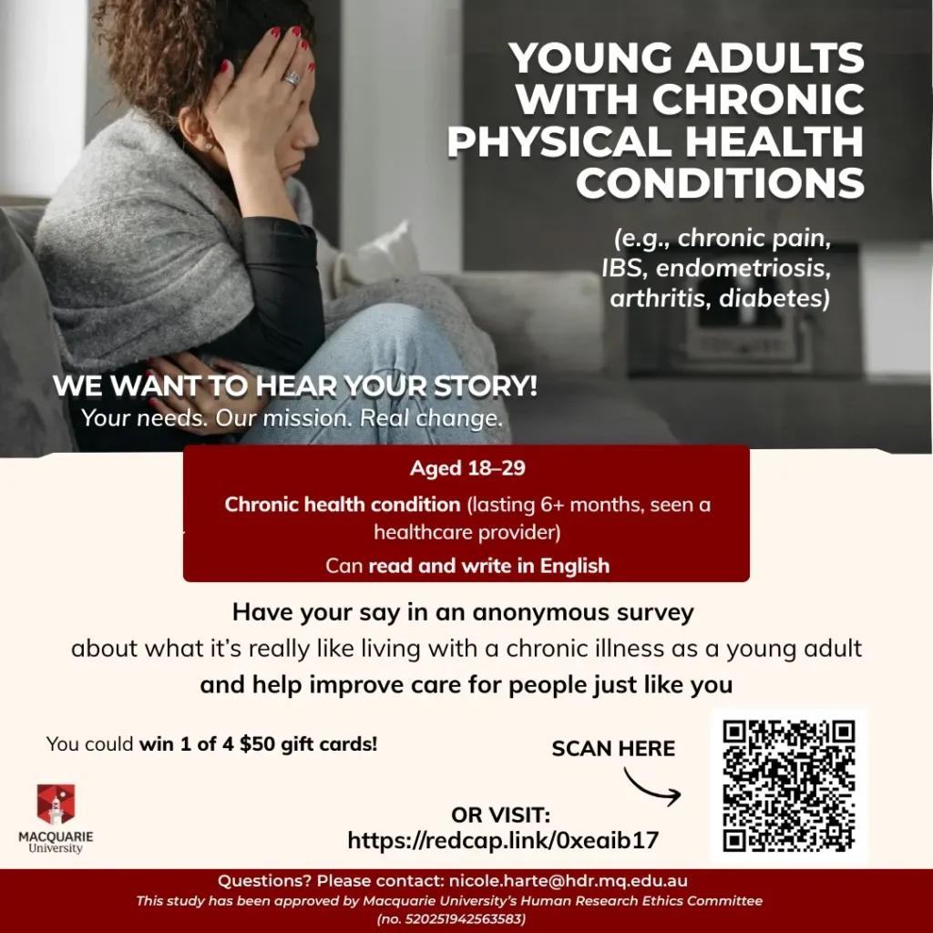 Young adults with chronic physical health conditions study information