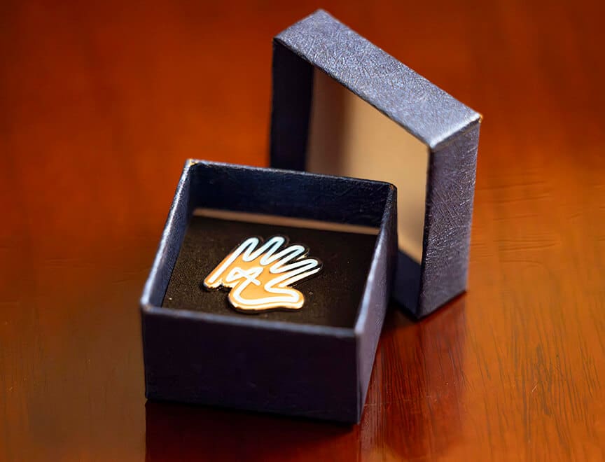 arthritis australia brandmark pin
